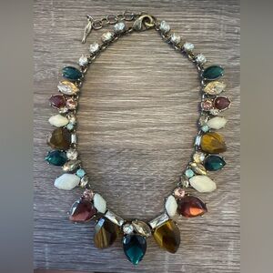 Chloe+Isabel “Coastline” stunning necklace in Antique Gold